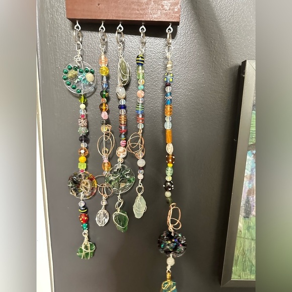 Hanging wall decor OOAK Assemblage Art Handmade Mosaic Indoor/Outdoor - Picture 11 of 15